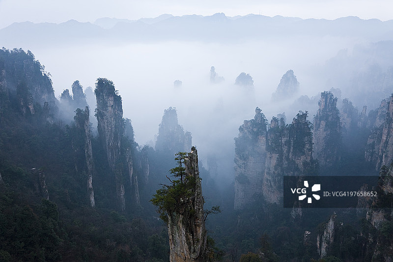 中国湖南张家界天子山图片素材