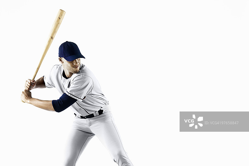 挥棒的棒球运动员图片素材
