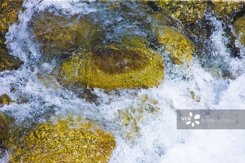 日本长野县大桑村阿寺溪谷图片素材