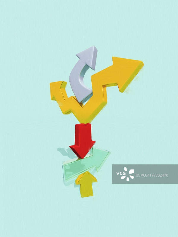 堆叠的箭图片素材