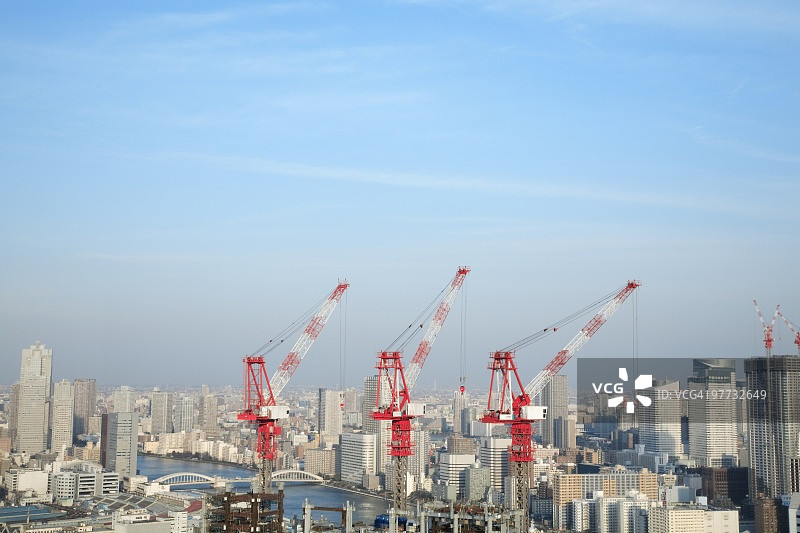 日本本州东京中央区胜鬨城市风光图片素材