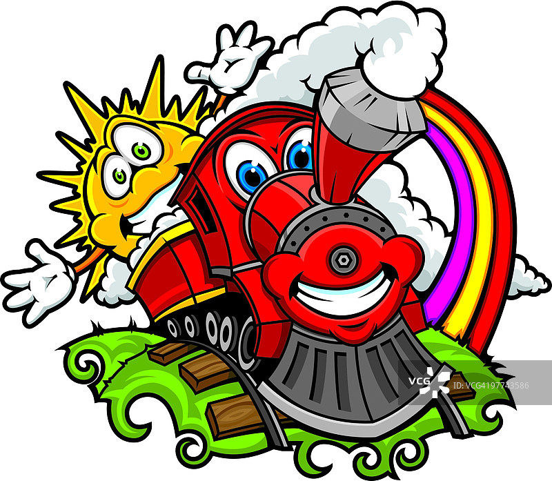 阳光列车图片素材