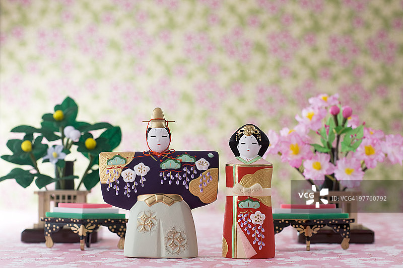 日本女儿节人偶图片素材