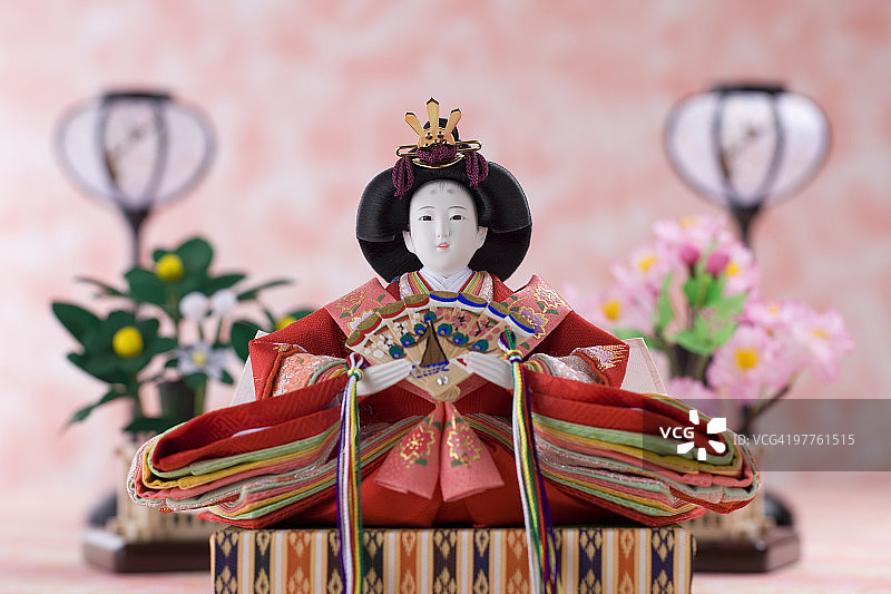 日本女儿节人偶图片素材
