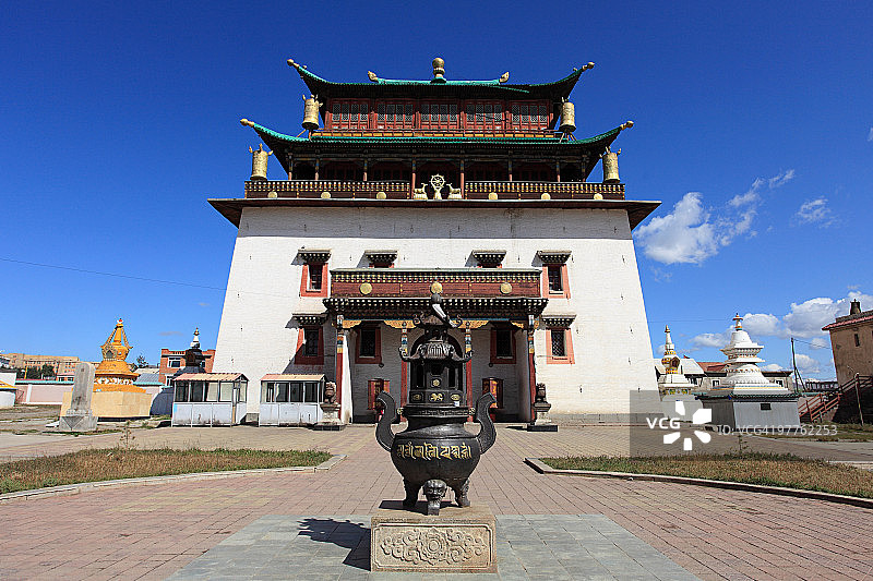 甘丹寺图片素材