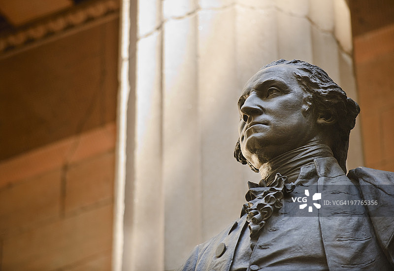 乔治·华盛顿雕像图片素材