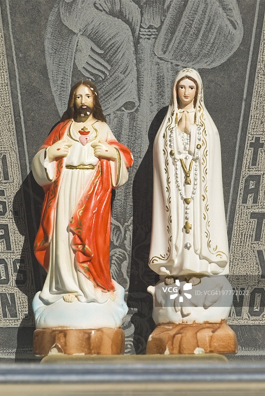 耶稣和玛利亚圣像图片素材