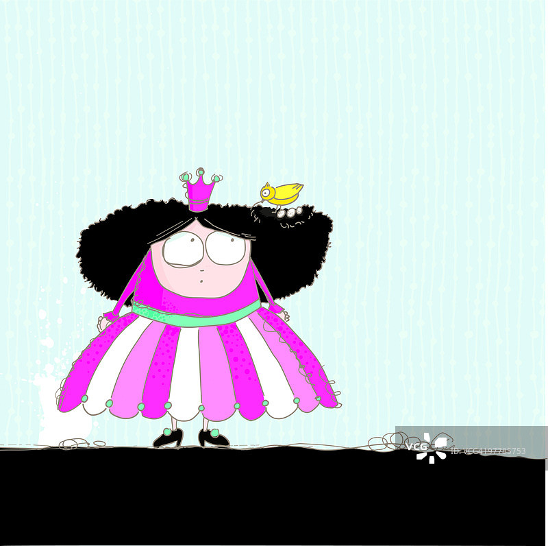 公主有了新朋友图片素材