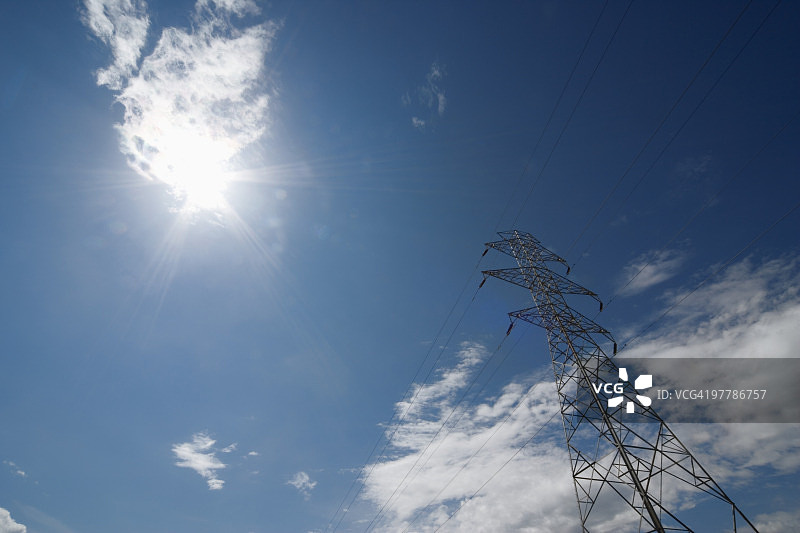 高压电力线路图片素材