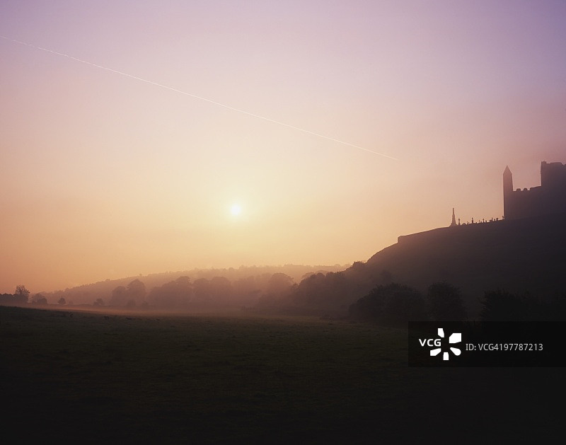 卡舍尔岩的日落图片素材