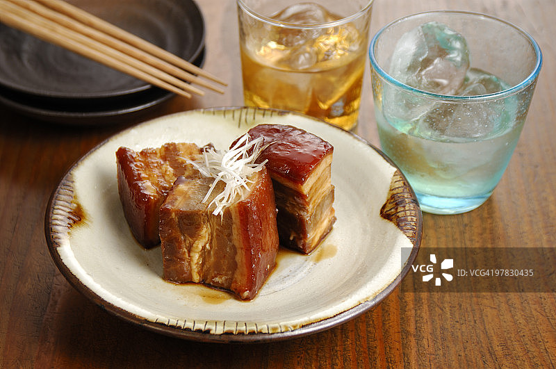 烧酒和角煮图片素材