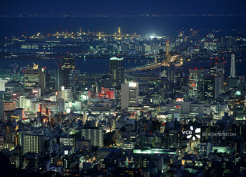日本兵库县神户夜景图片素材