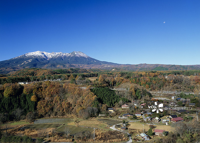 日本长野县木曾开田高原图片素材