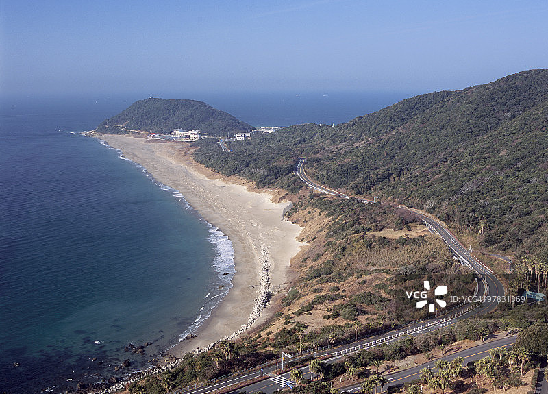 日本爱知县田原市伊良湖岬图片素材