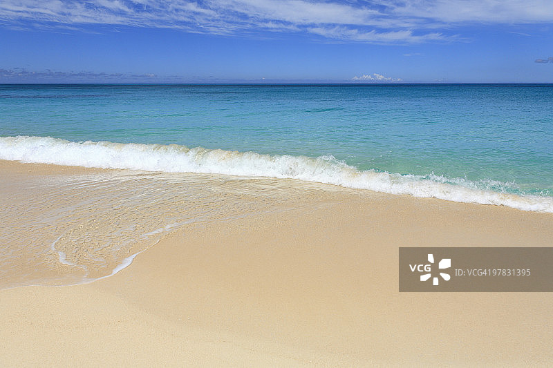 日本冲绳县宫古岛市来间岛长滨海滩图片素材