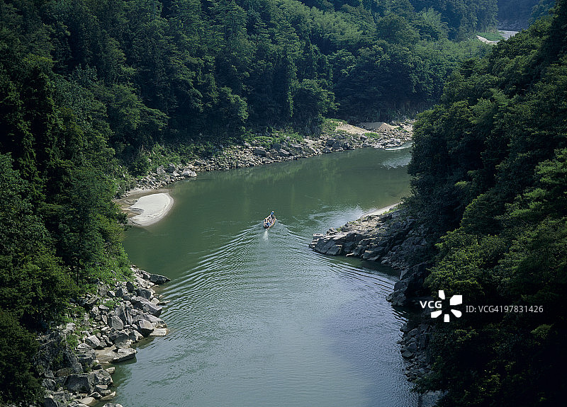 日本长野县饭田市天龙峡图片素材