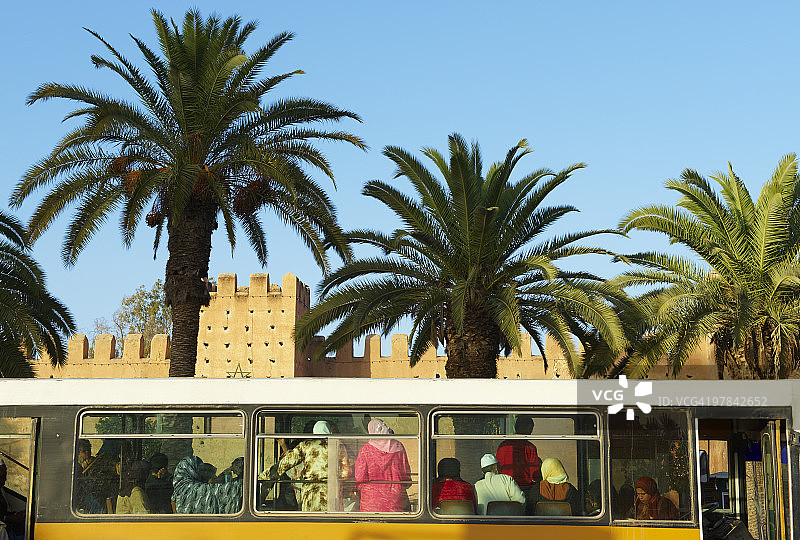 摩洛哥塔鲁丹特的城墙图片素材