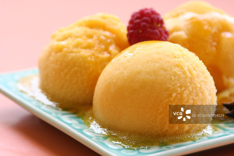 橙色冰糕图片素材