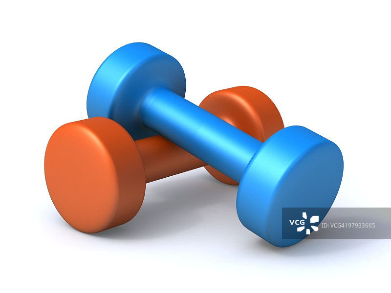 两个杠铃图片素材