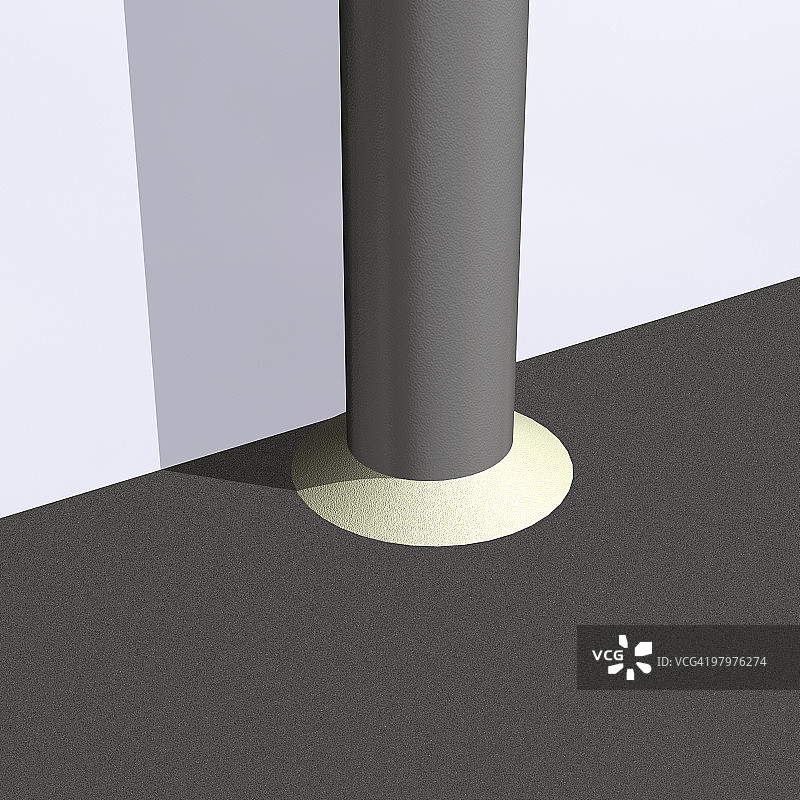 直接连接到地下排水的落水管，特写镜头图片素材