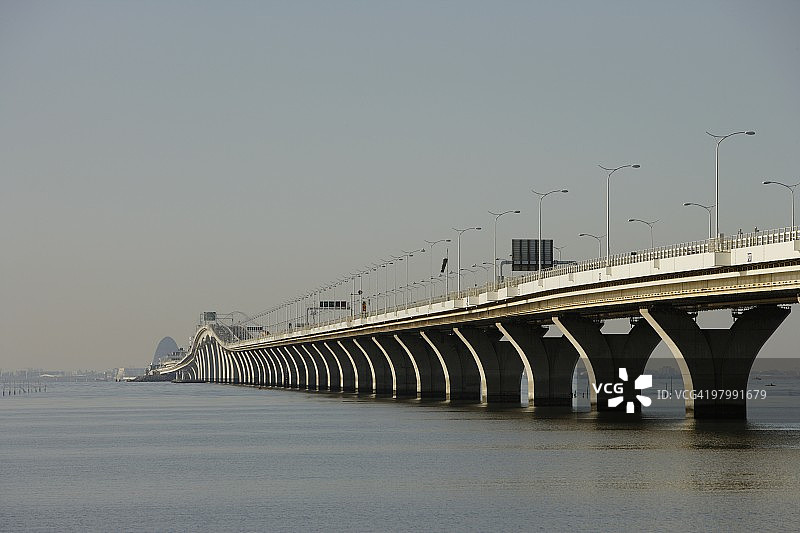 日本千叶县东京湾跨海公路图片素材