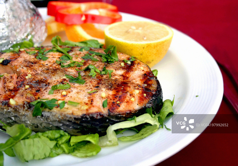 鲑鱼牛排图片素材