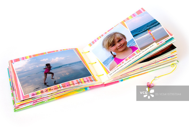 打开的剪贴簿相册图片素材