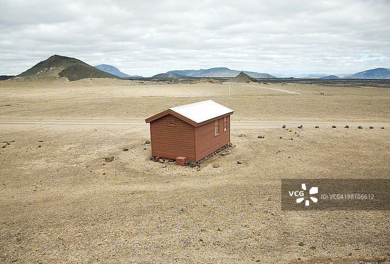 冰岛小屋图片素材