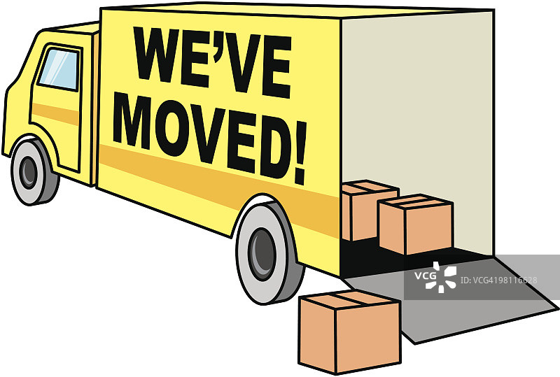 我们搬家了！图片素材