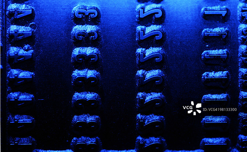 蓝色数字图片素材