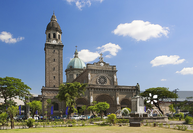 菲律宾马尼拉王城区马尼拉大教堂图片素材