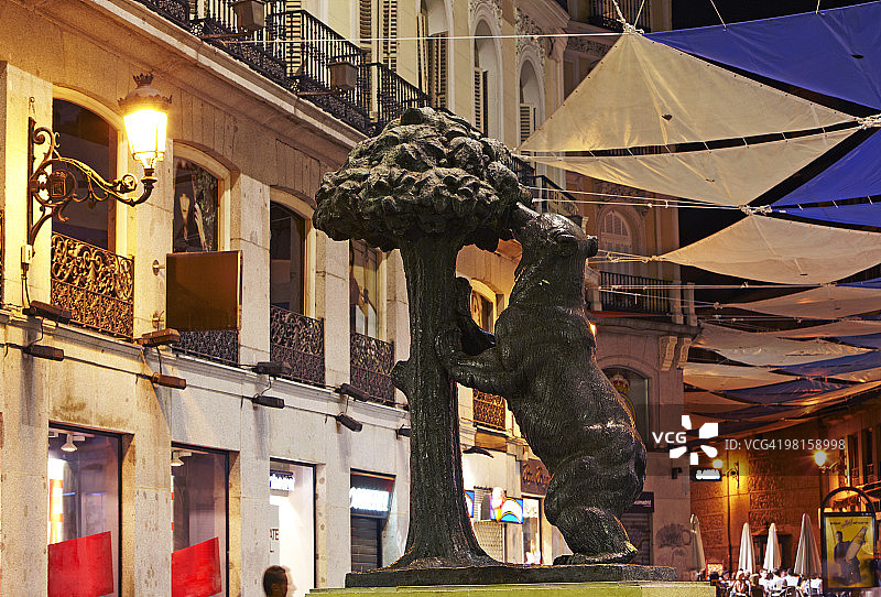 熊雕像图片素材