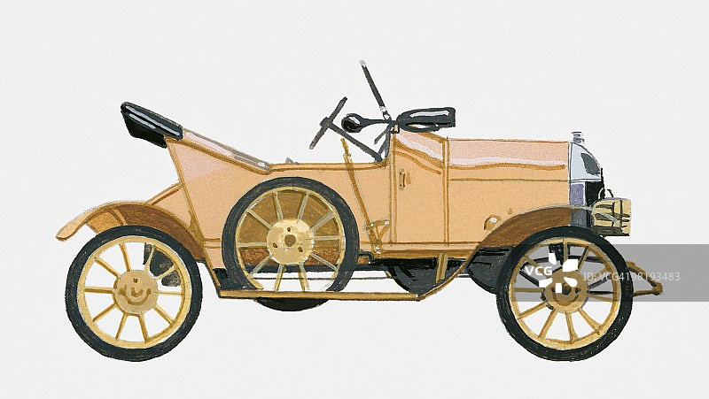 1913年莫里斯牛津汽车图片素材