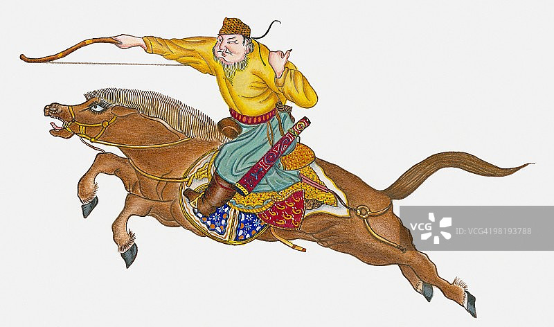 成吉思汗的士兵图片素材