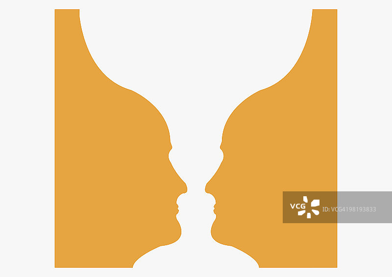 成熟男人轮廓数字插画图片素材