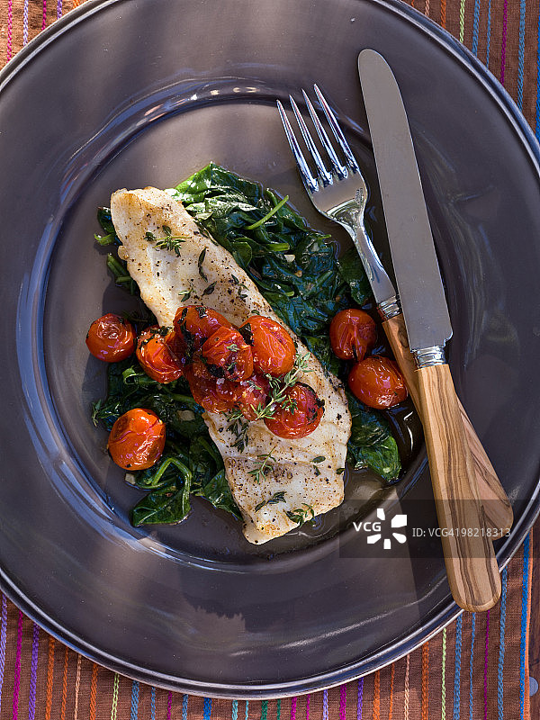 香煎大比目鱼图片素材