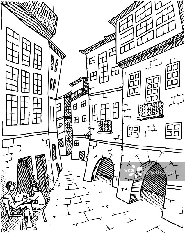 圣地亚哥-德孔波斯特拉图片素材