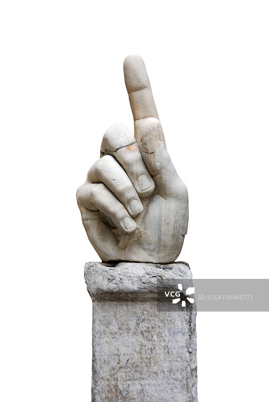 罗马巨型雕像的手图片素材