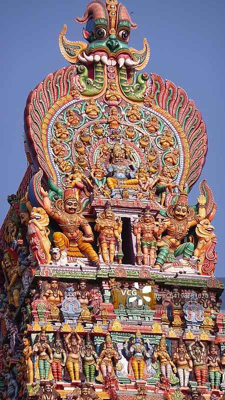 米纳克希·孙达瑞斯瓦拉尔神庙图片素材