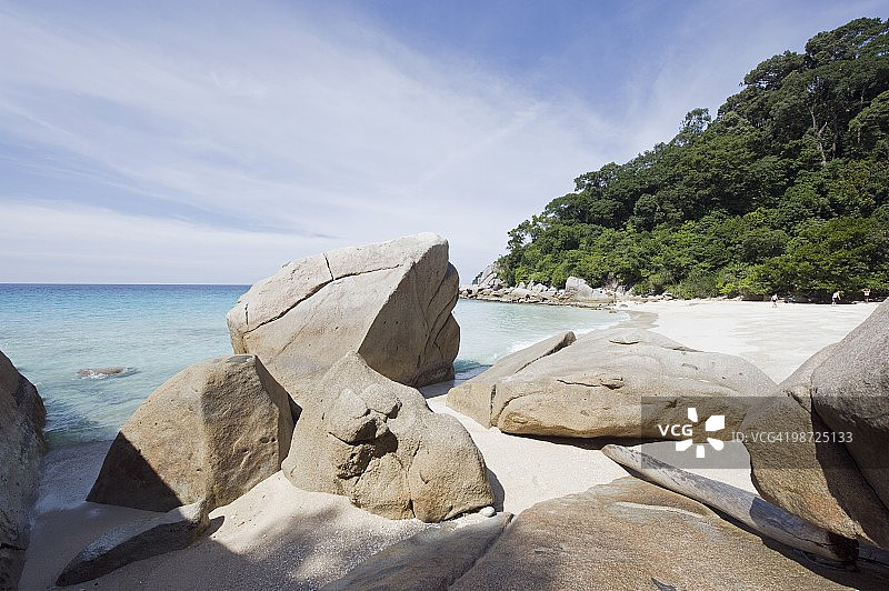 马来西亚丁加奴州停泊岛图片素材
