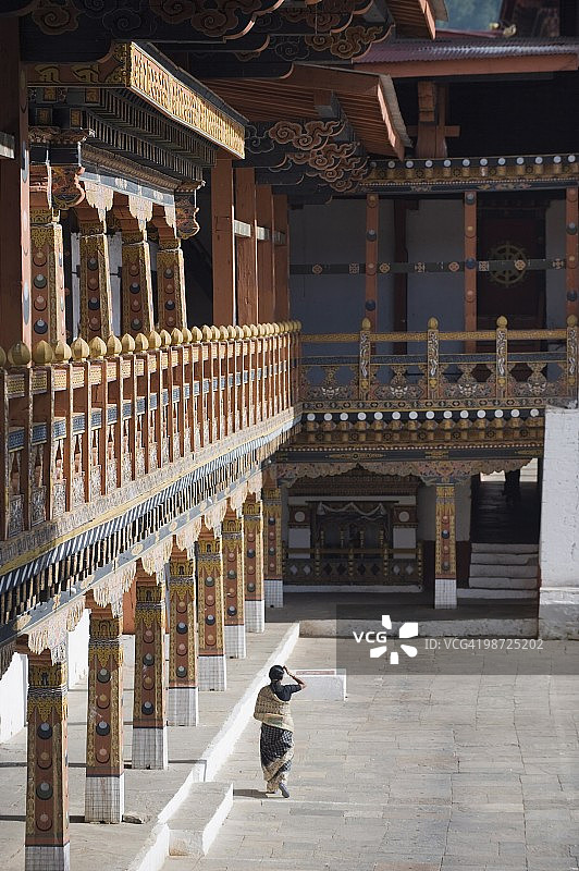 不丹普纳卡宗，始建于1637年图片素材