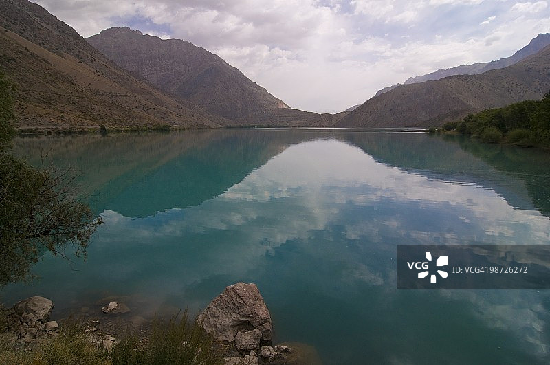塔吉克斯坦伊斯坎德尔湖（亚历山大湖）图片素材