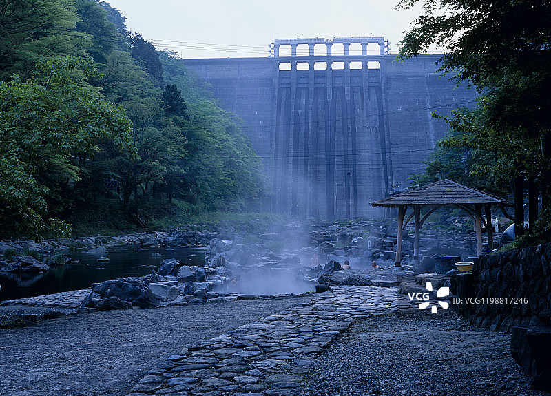 日本真庭市蒜山汤图片素材