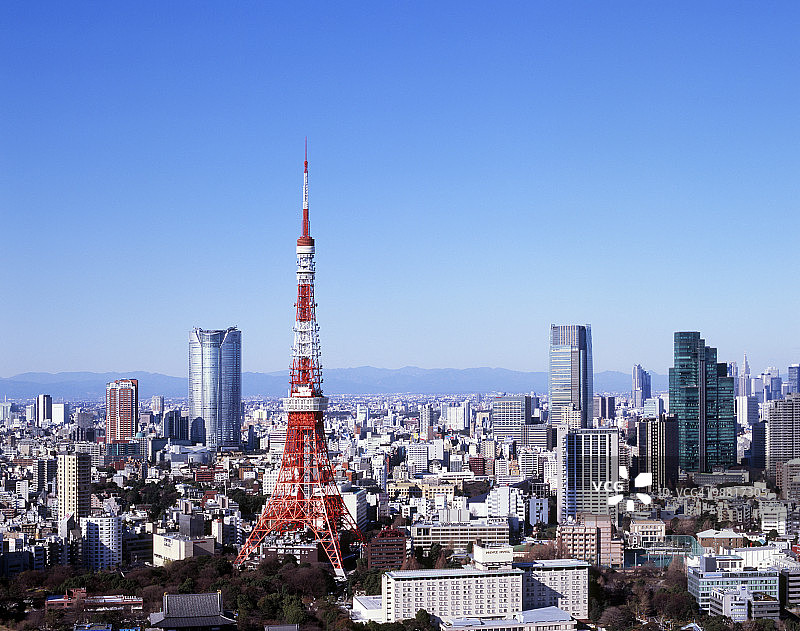 日本东京港区东京塔图片素材