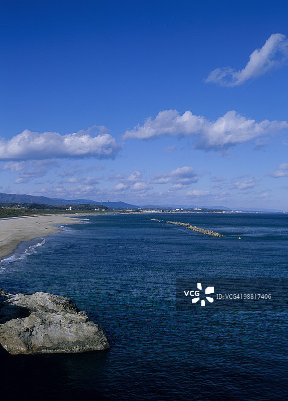 日本茨城县日立市石浜海滩图片素材