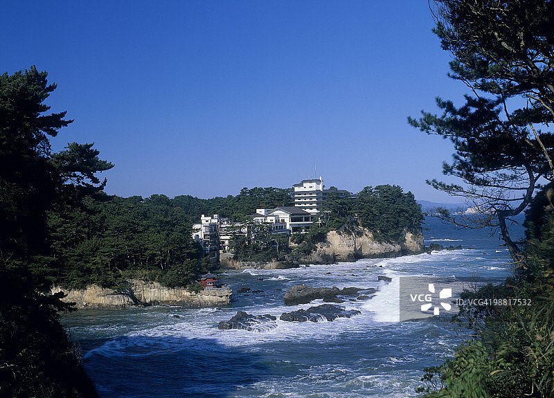 日本茨城县北茨城市伊豆良海岸图片素材