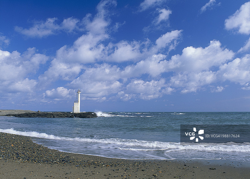 日本茨城县大洗町大洗海岸图片素材