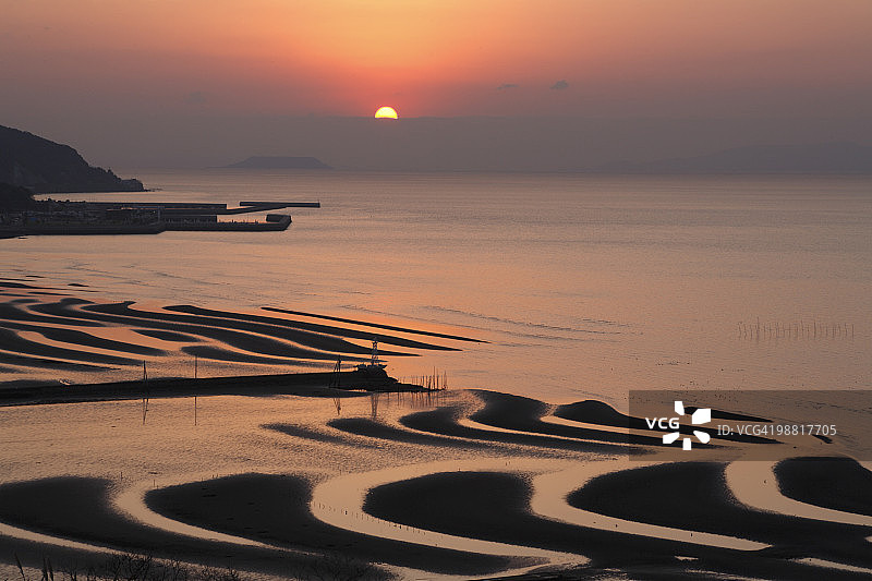 日本熊本县宇土市御舆来海岸图片素材