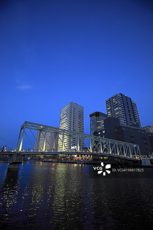 日本东京品川天王洲联络桥图片素材