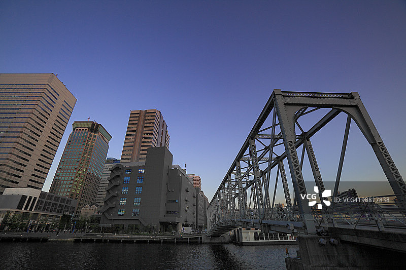 日本东京品川天王洲联络桥图片素材